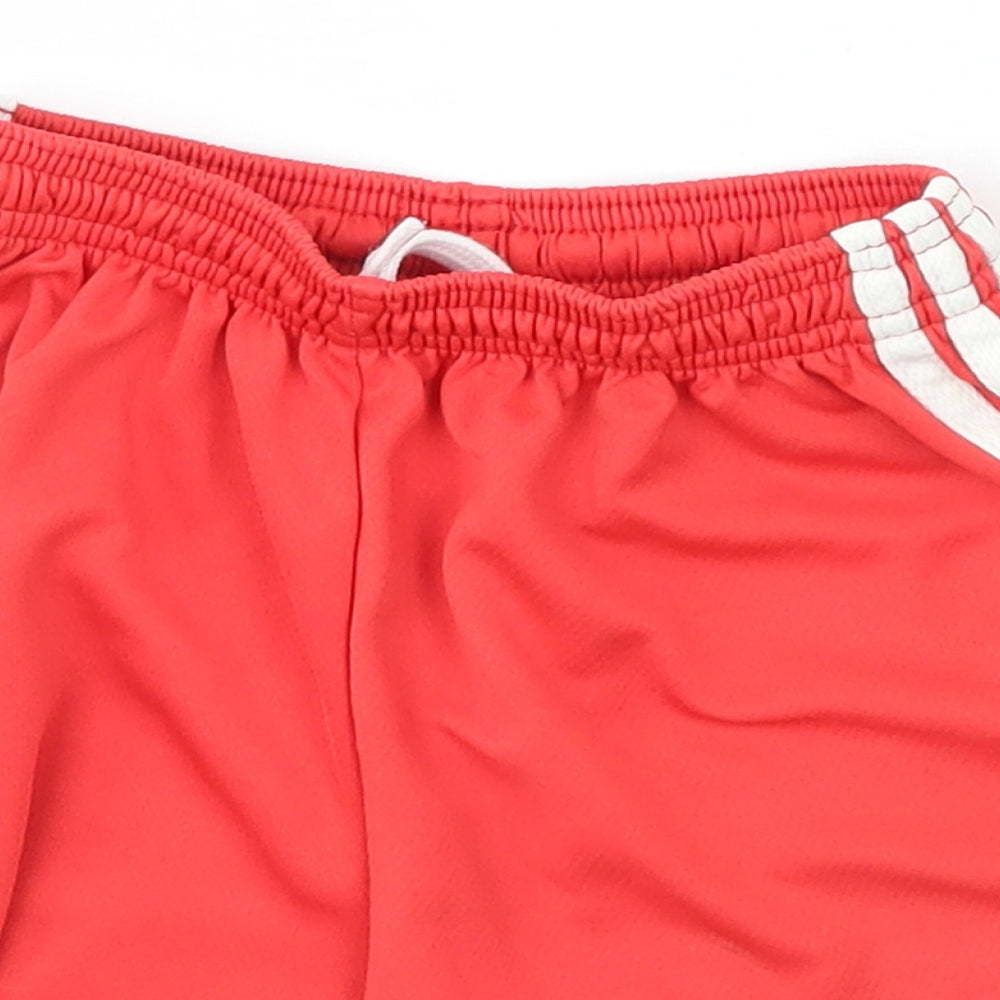 O'Neills Boys Red  Polyester Bermuda Shorts Size 7-8 Years  Athletic Drawstring