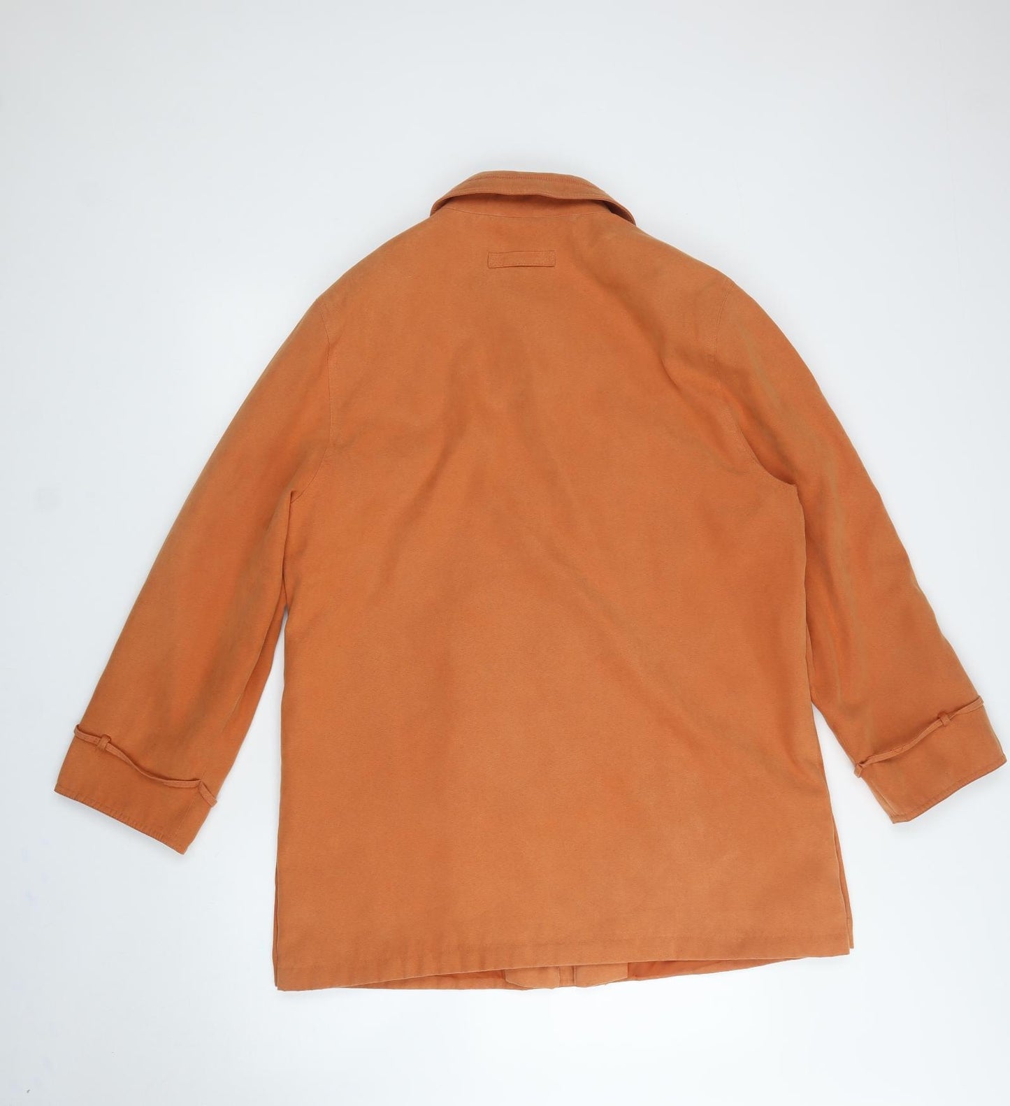 Gelco Womens Orange   Overcoat Coat Size 10  Button
