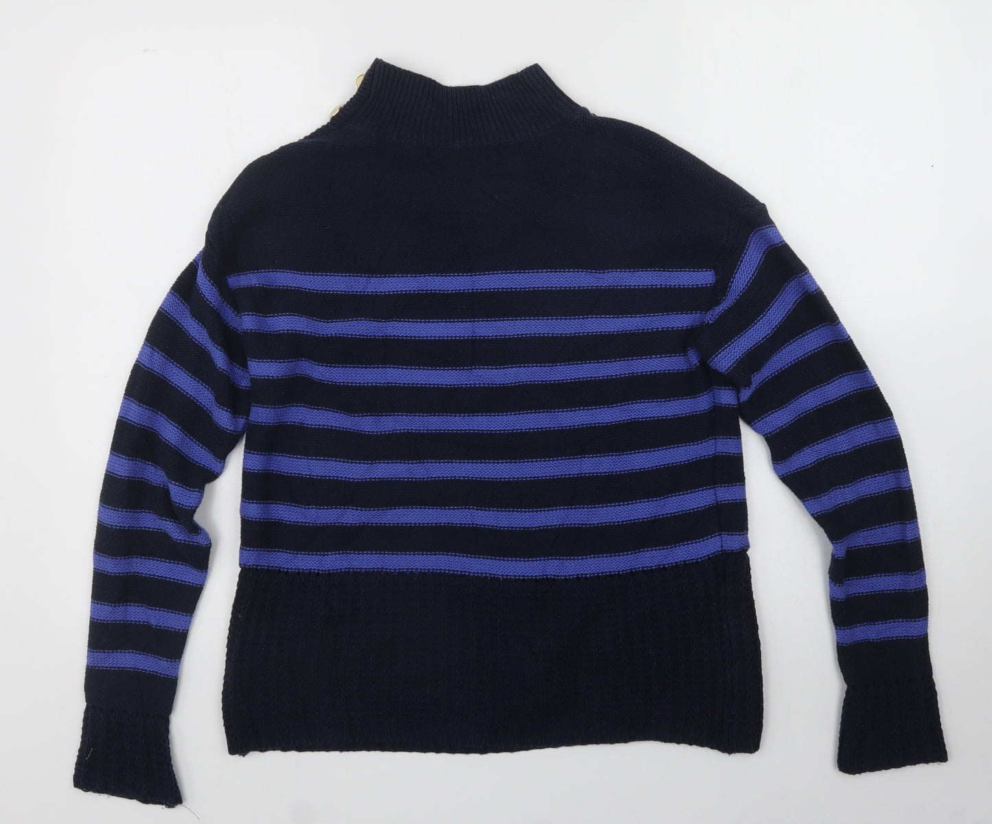 NEXT Womens Black Crew Neck  Cotton Pullover Jumper Size 8