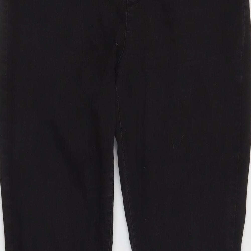 Primark Womens Black  Cotton Skinny Jeans Size 16 L27.5 in Slim