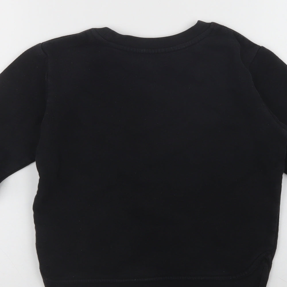 Marks and Spencer Boys Black  Cotton Pullover Sweatshirt Size 5-6 Years   - Star Wars