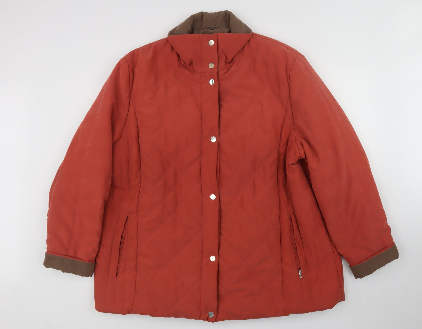 Katherine Hammond Womens Pink   Overcoat Coat Size 22  Button