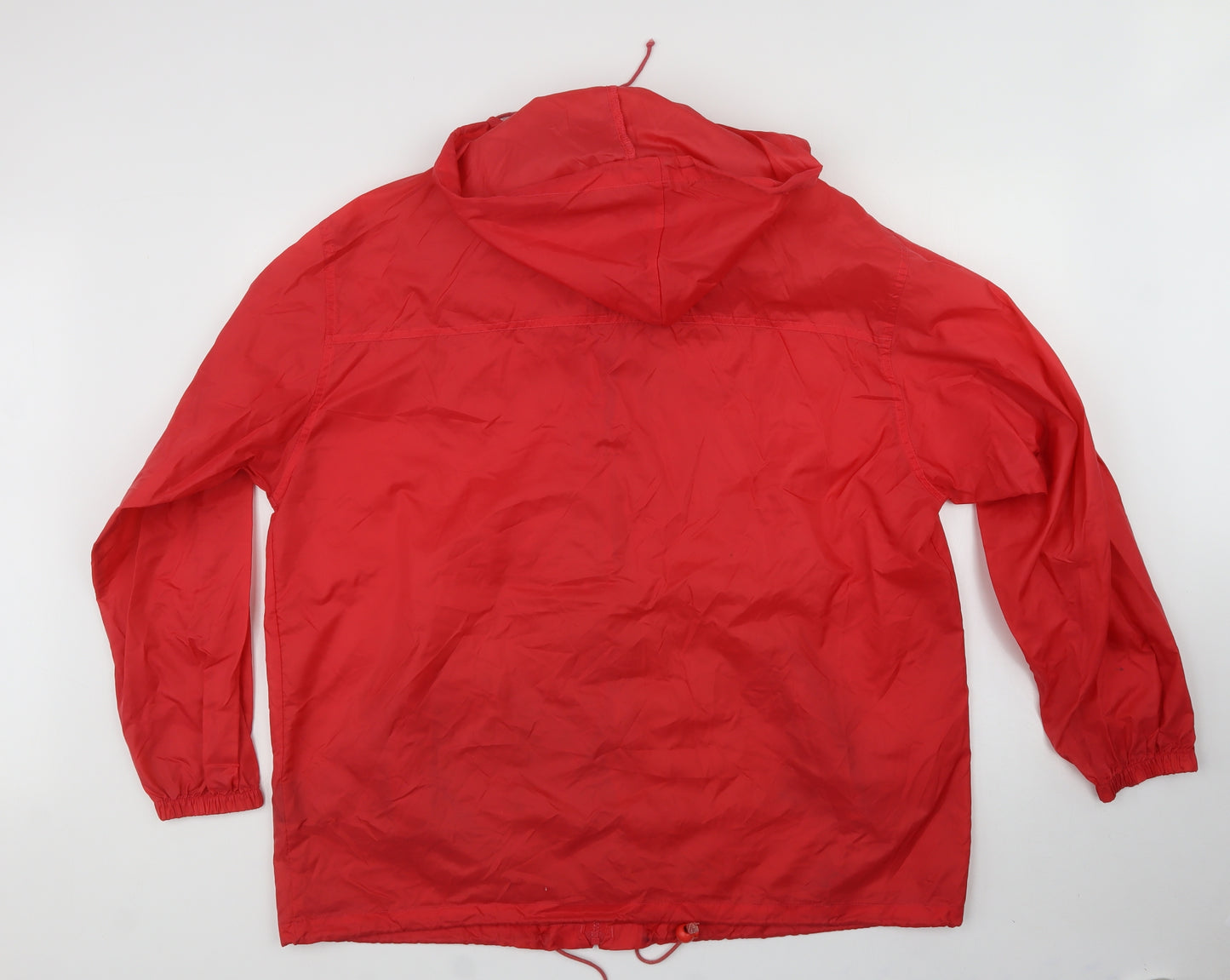 Preworn Womens Red   Rain Coat Coat Size L