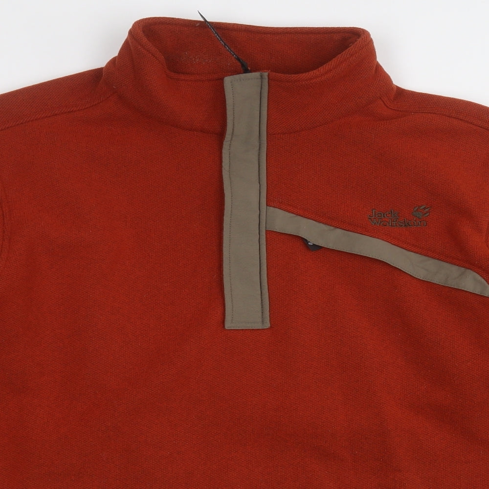 Jack Wolfskin Mens Orange   Jacket  Size XL  Zip