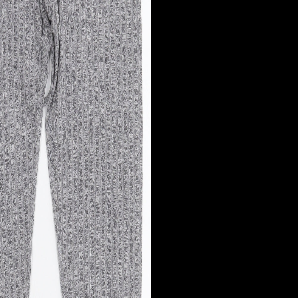 SheIn Womens Grey  Polyester Jegging Leggings Size S L27 in