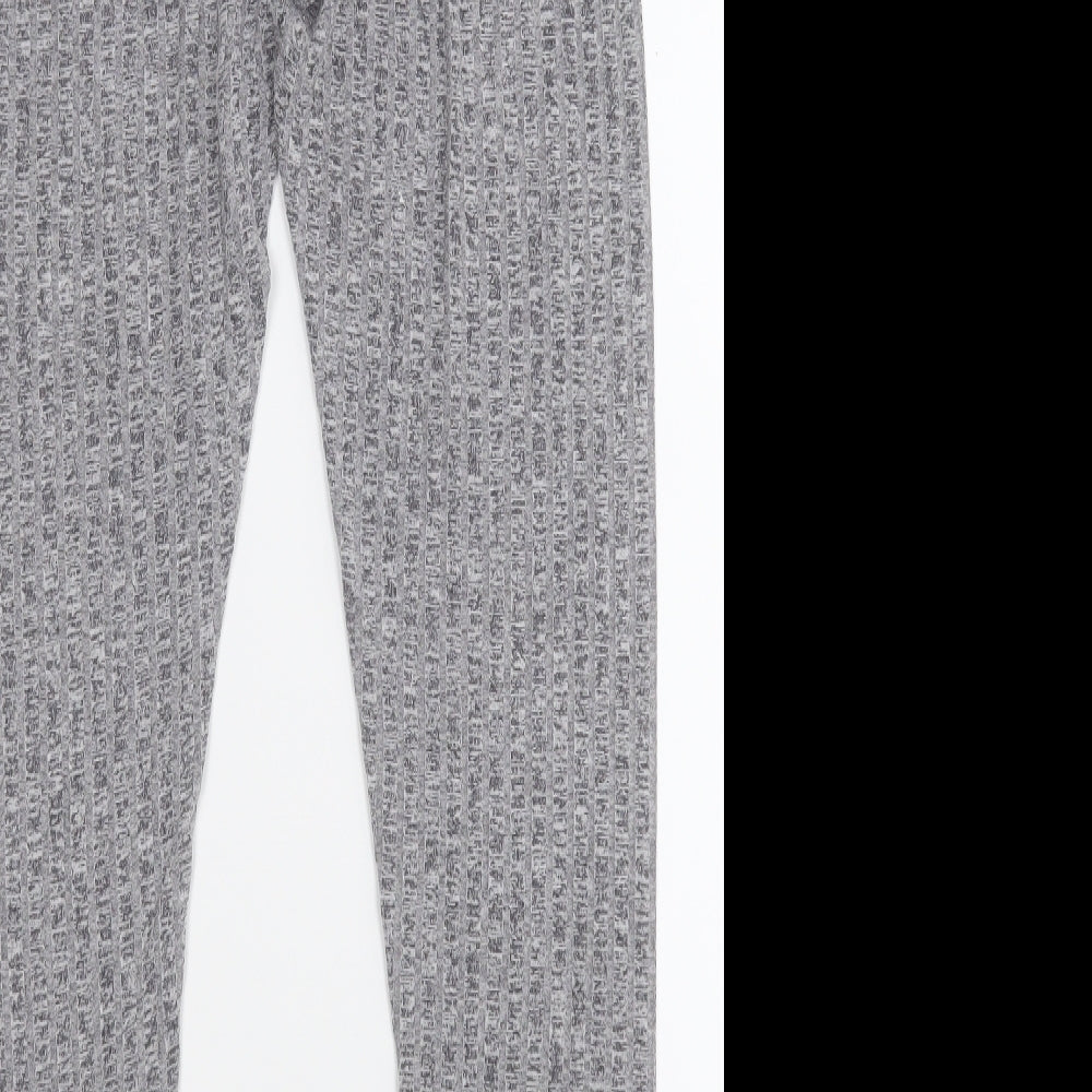 SheIn Womens Grey  Polyester Jegging Leggings Size S L27 in