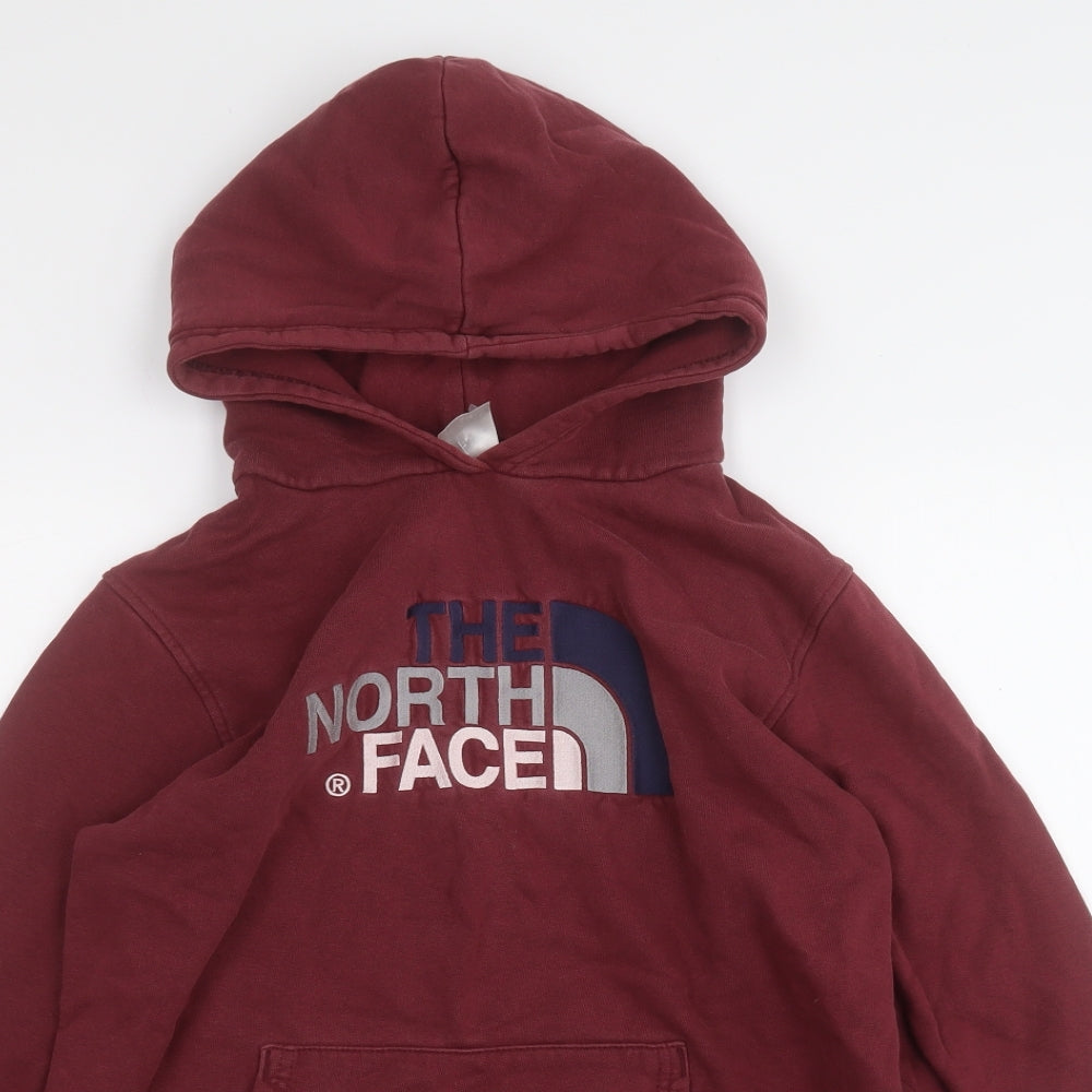 The North Face Boys Purple  Cotton Pullover Hoodie Size XL