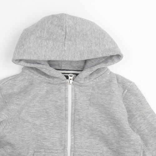 Malaika Girls Grey   Jacket    Zip