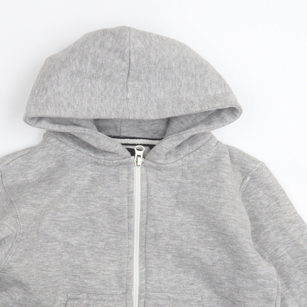 Malaika Girls Grey   Jacket    Zip