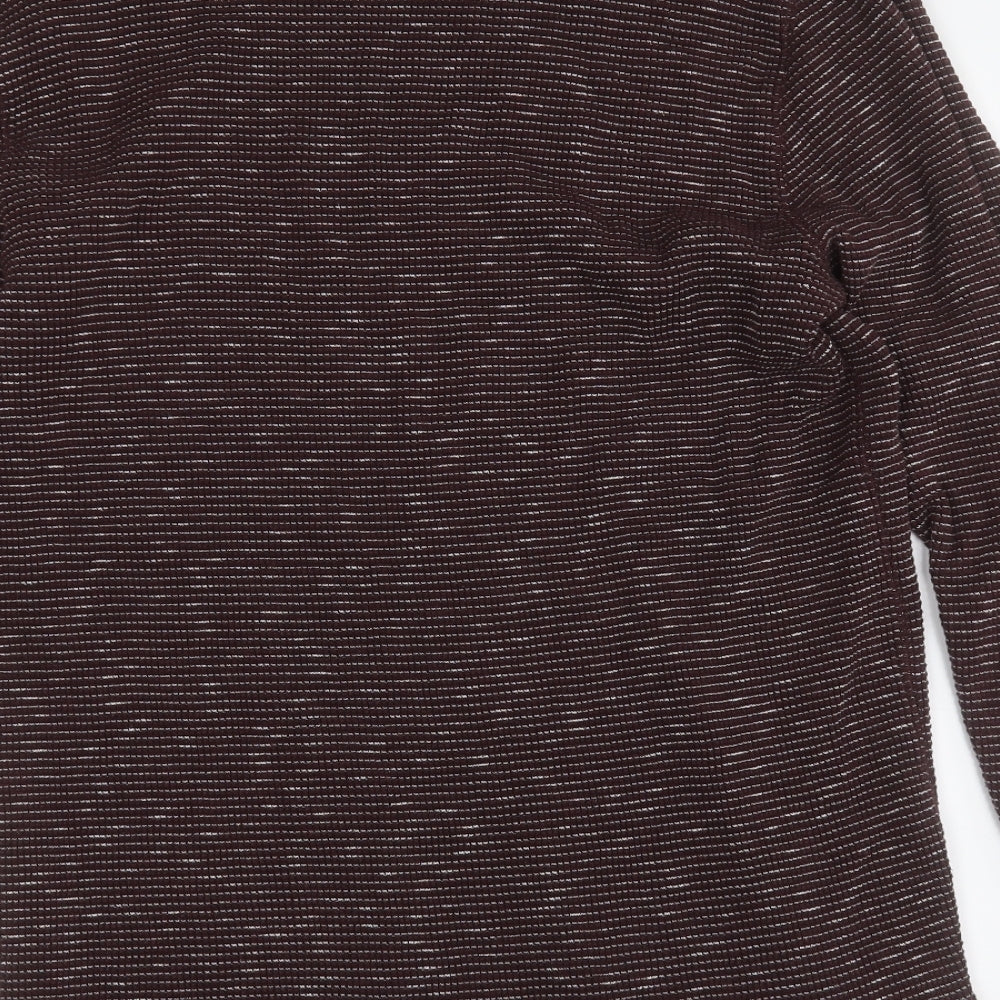 Gap Mens Brown Round Neck  Cotton Pullover Jumper Size L