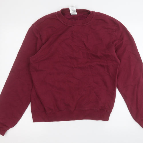 bb collections Womens Purple  Cotton Pullover Sweatshirt Size M