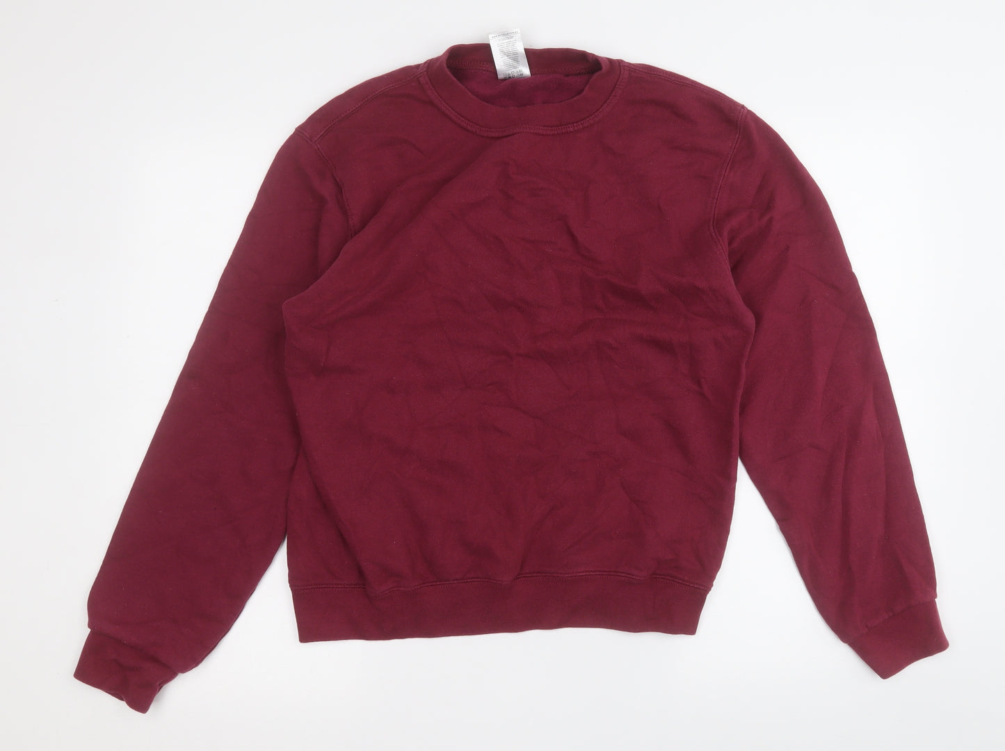 bb collections Womens Purple  Cotton Pullover Sweatshirt Size M