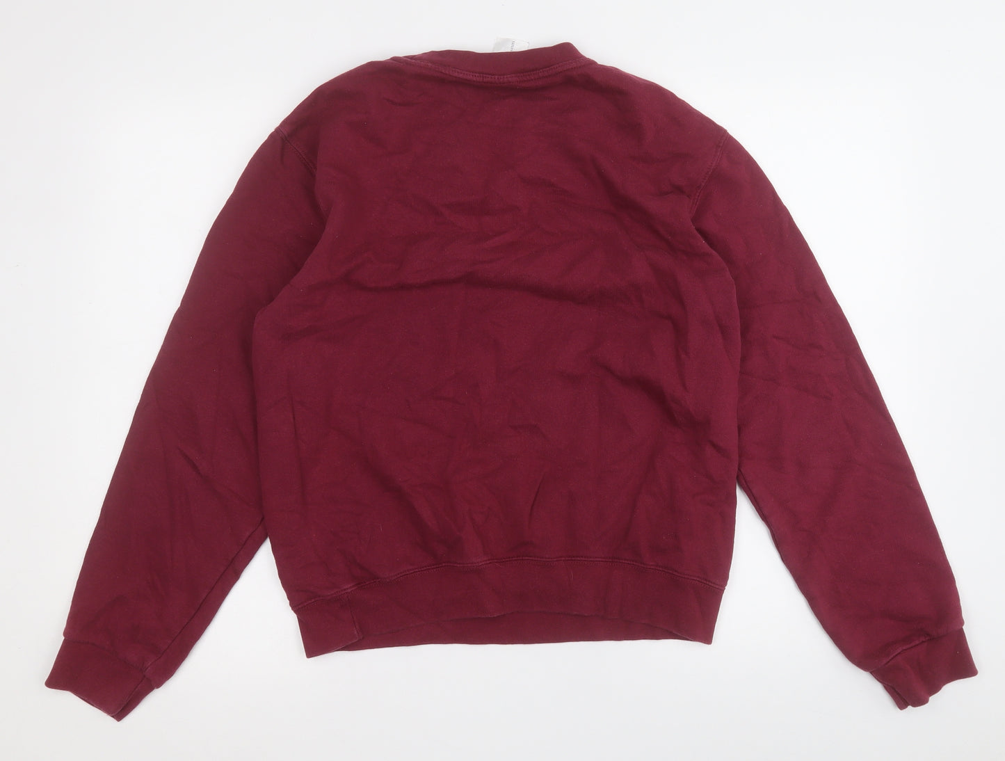 bb collections Womens Purple  Cotton Pullover Sweatshirt Size M