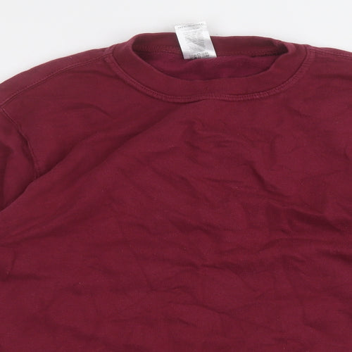 bb collections Womens Purple  Cotton Pullover Sweatshirt Size M
