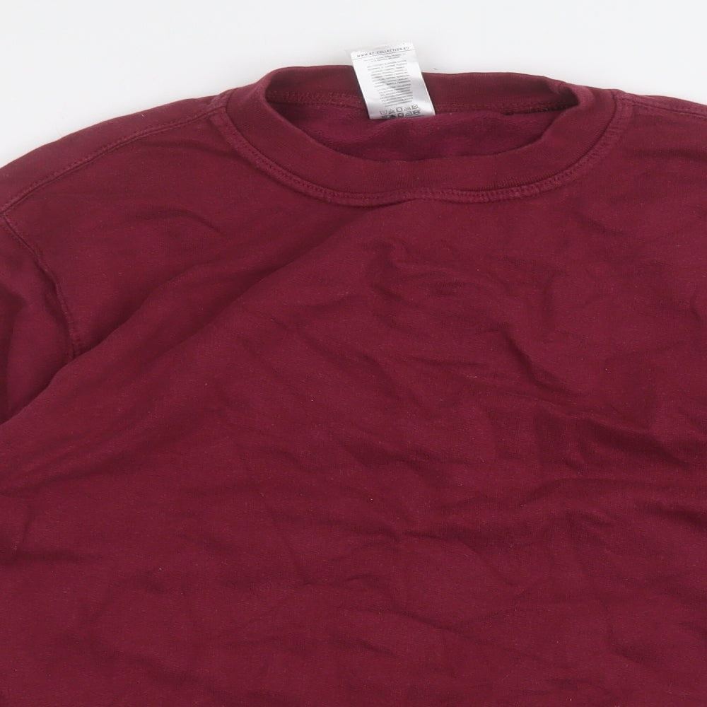 bb collections Womens Purple  Cotton Pullover Sweatshirt Size M