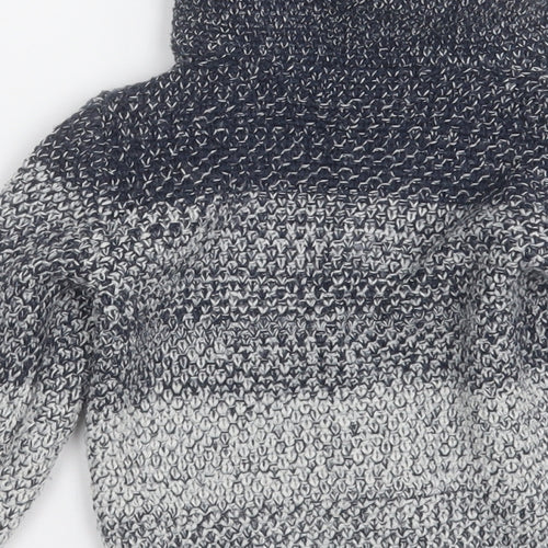 Primark Boys Grey High Neck  Cotton Pullover Jumper Size 2-3 Years