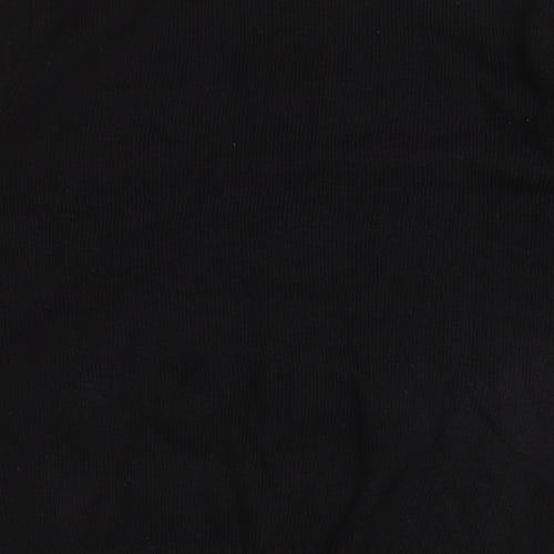elizabeth alexandra Mens Black Round Neck  Acrylic Pullover Jumper Size XL   - Santa Ho Ho Ho