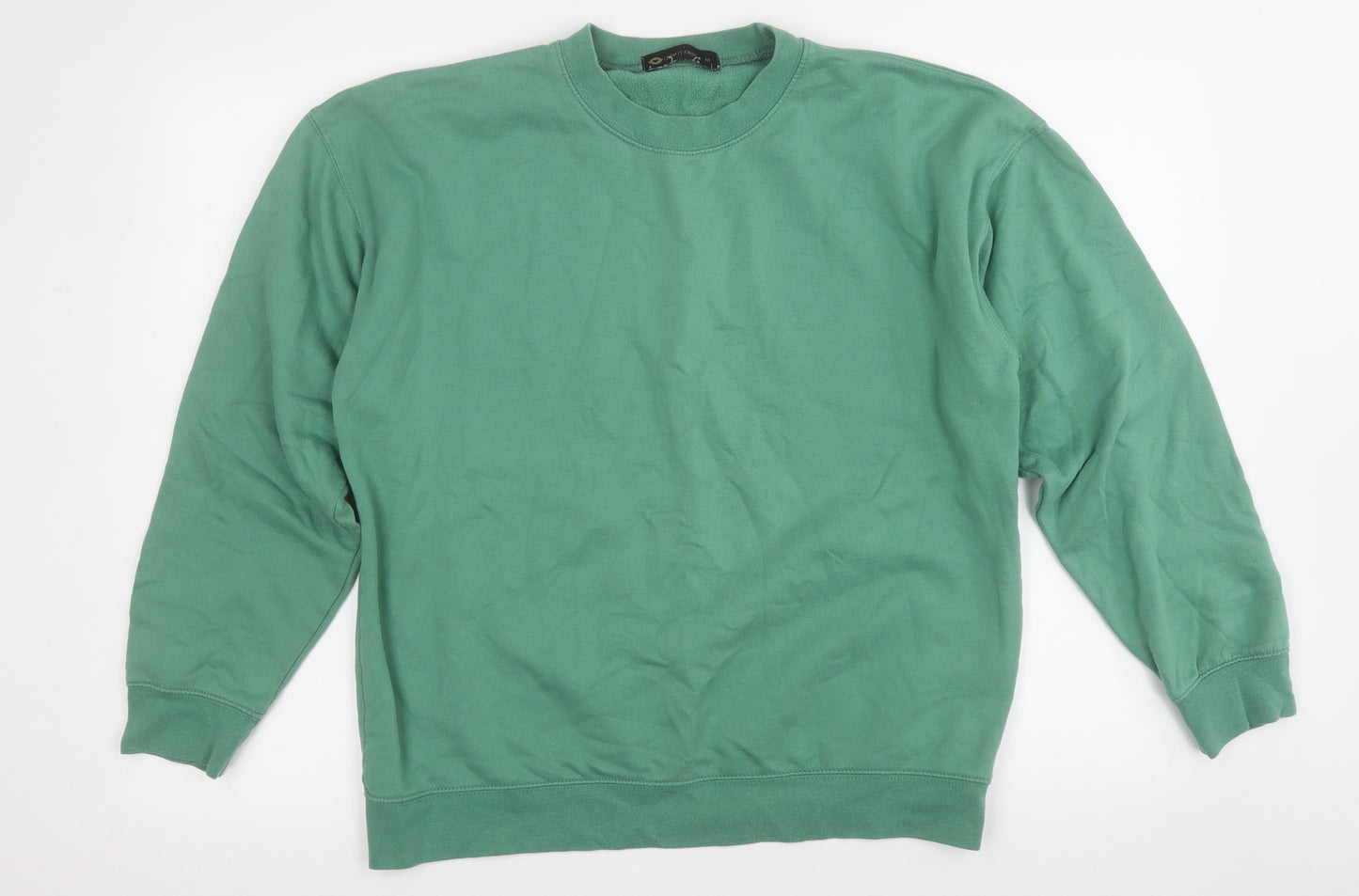I SAW IT FIRST Womens Green  Cotton Pullover Sweatshirt Size M