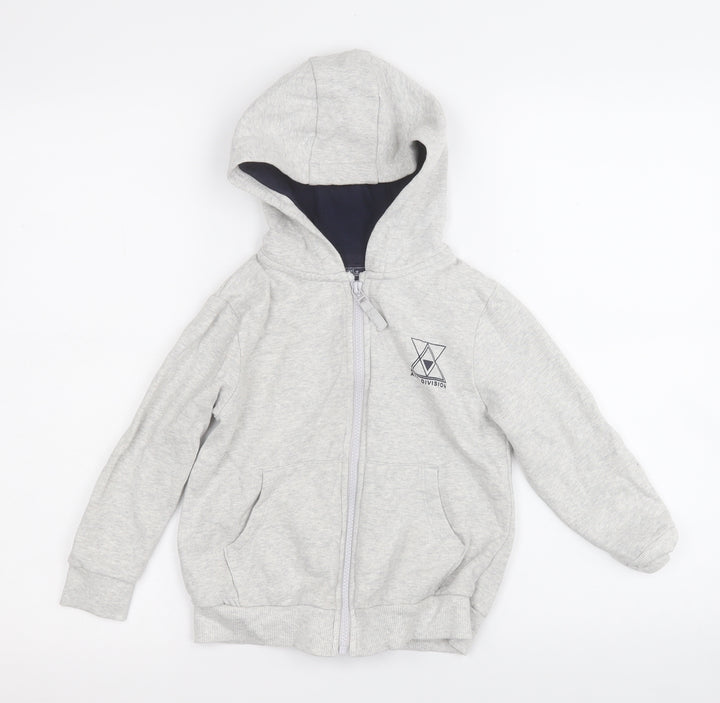 NEXT Boys Grey Jacket Size 6 Years Zip