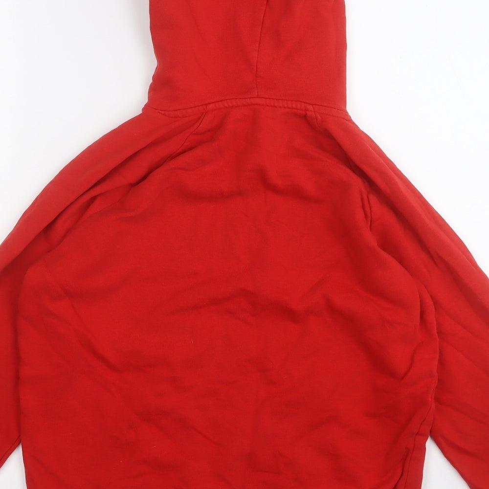 George Boys Red  Cotton Pullover Hoodie Size 11-12 Years   - Beyond