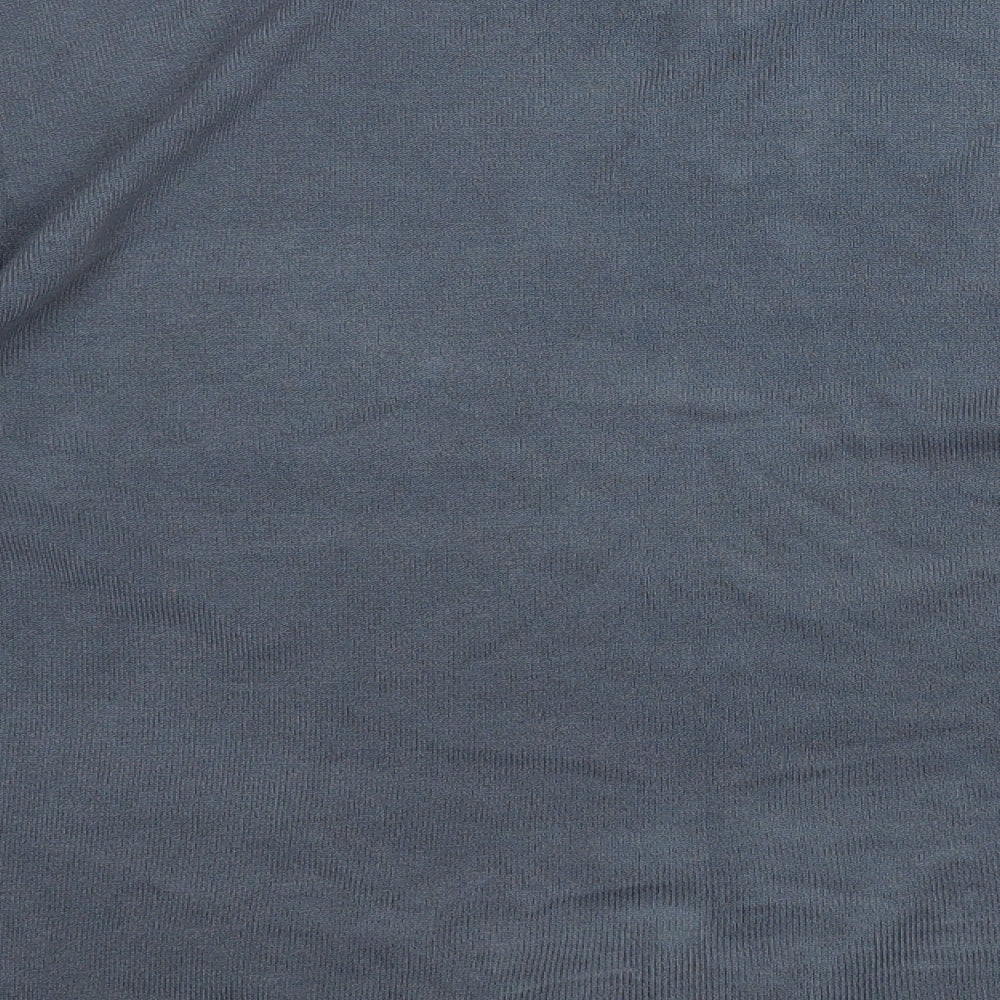Atlantic Bay Mens Blue Round Neck  Acrylic Pullover Jumper Size XL
