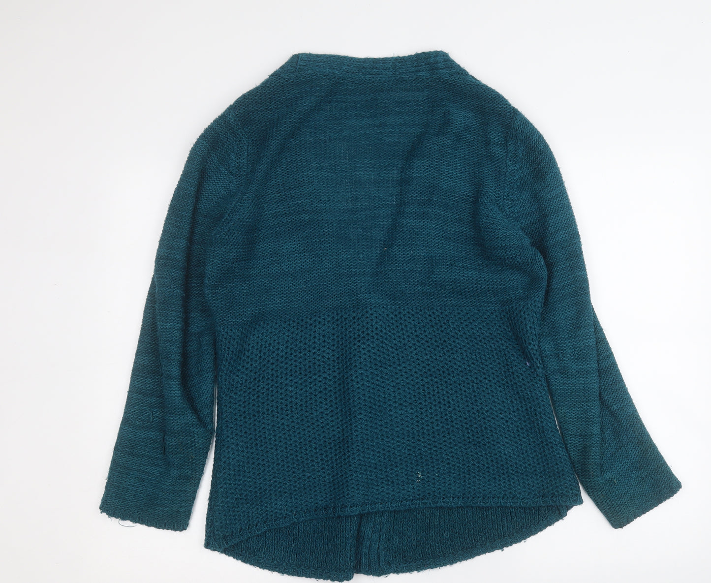 George Womens Blue V-Neck  Acrylic Cardigan Jumper Size 12