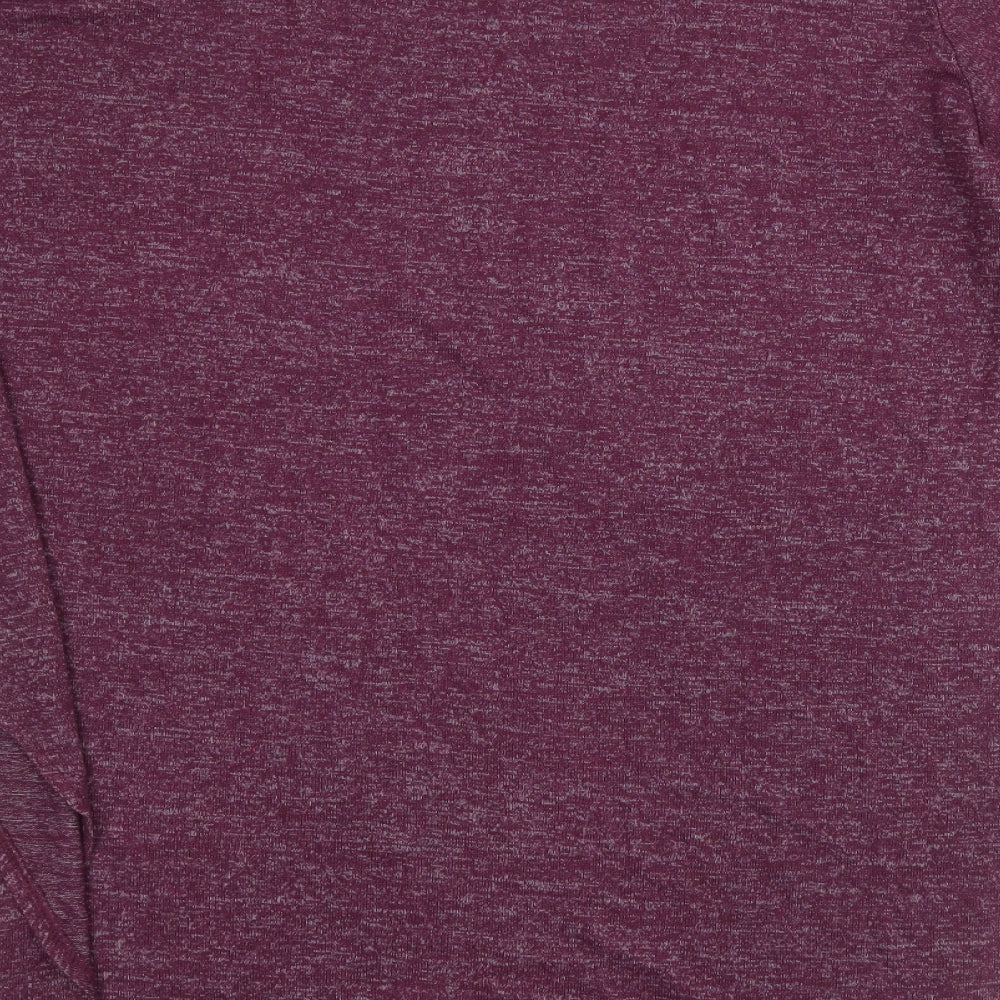 Preworn Womens Purple  Acrylic Basic T-Shirt Size 2XL Round Neck