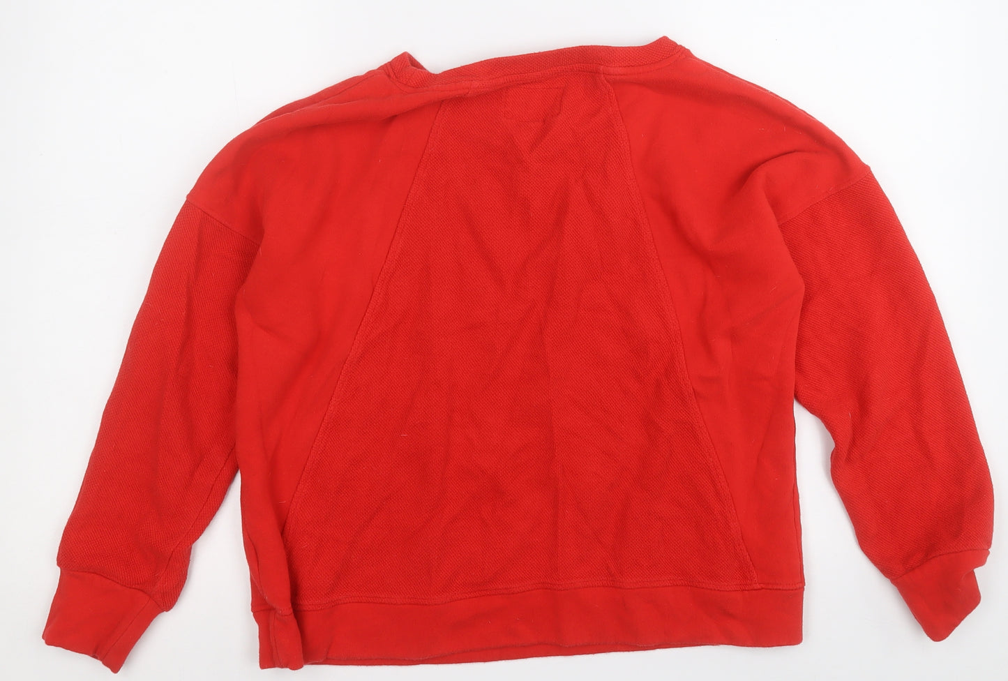 NEXT Mens Red  Cotton Pullover Sweatshirt Size M