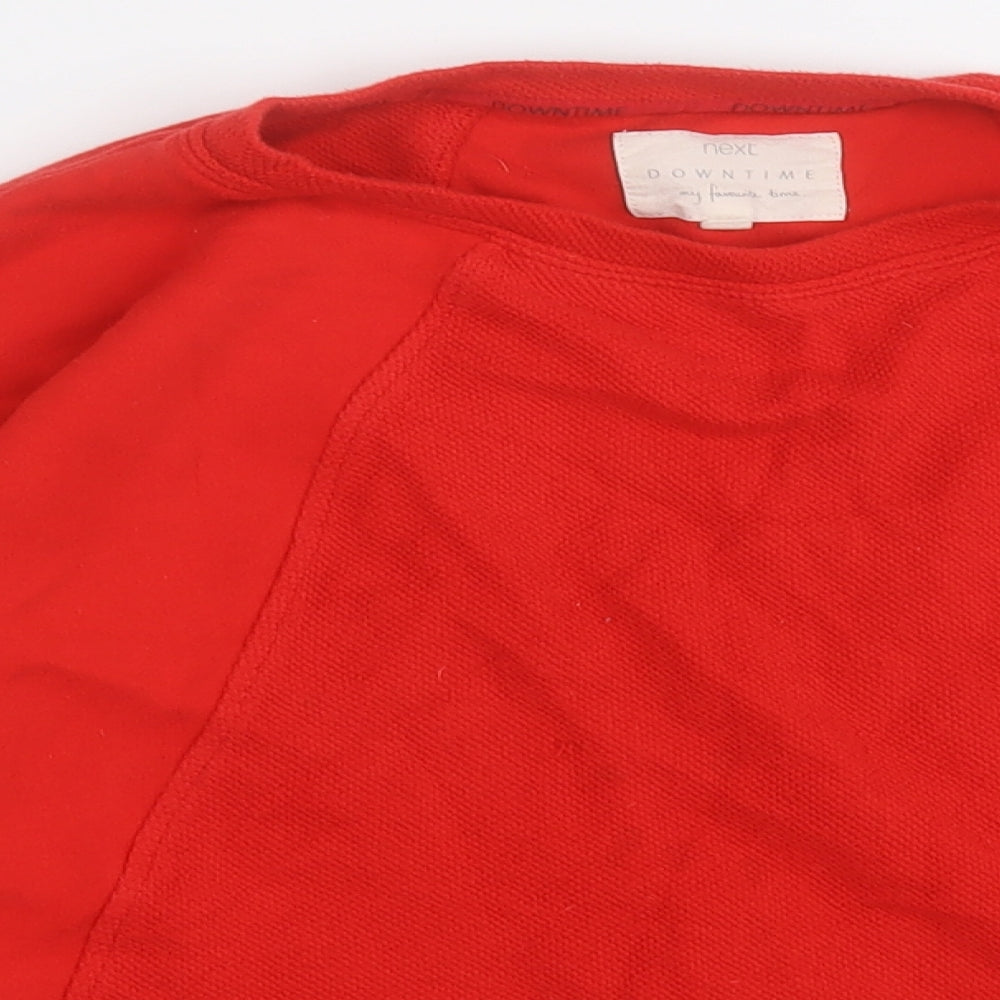 NEXT Mens Red  Cotton Pullover Sweatshirt Size M