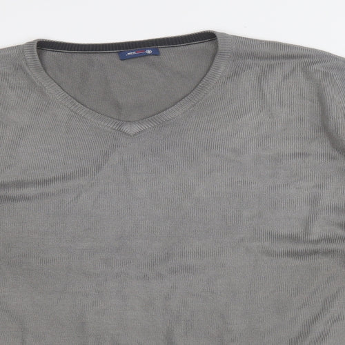 westrock Mens Grey Round Neck  Acrylic Pullover Jumper Size L