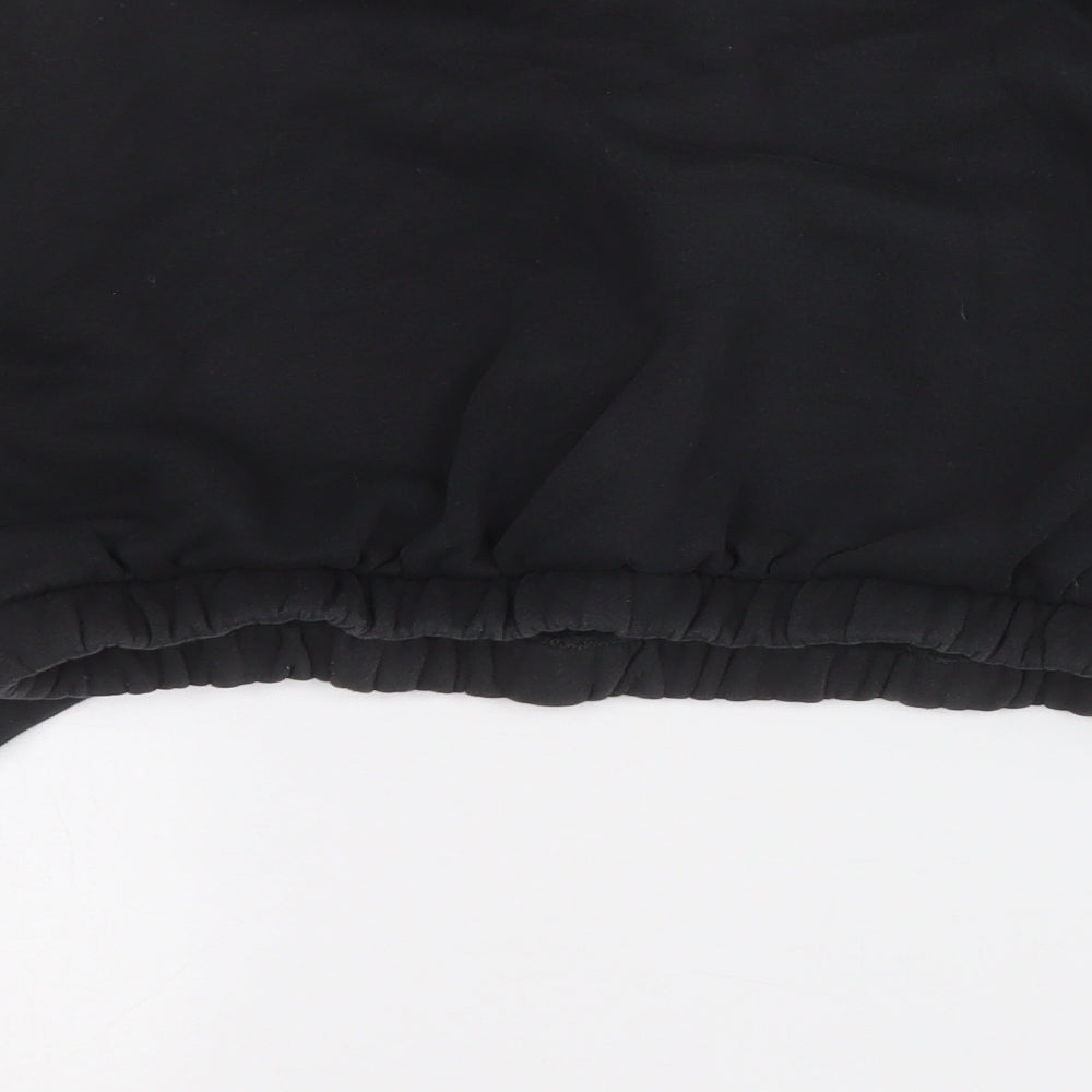 adidas Womens Black  Cotton Pullover Sweatshirt Size 14
