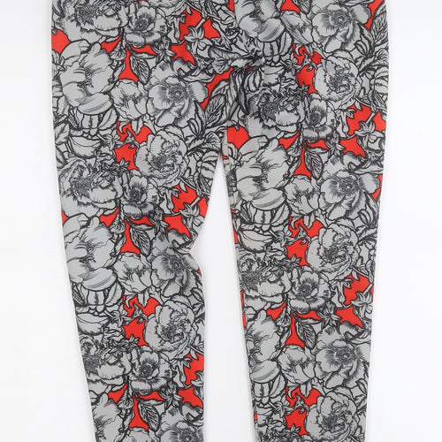 Atmosphere Womens Multicoloured Floral Polyester Jogger Leggings Size 10 L27 in