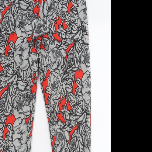 Atmosphere Womens Multicoloured Floral Polyester Jogger Leggings Size 10 L27 in