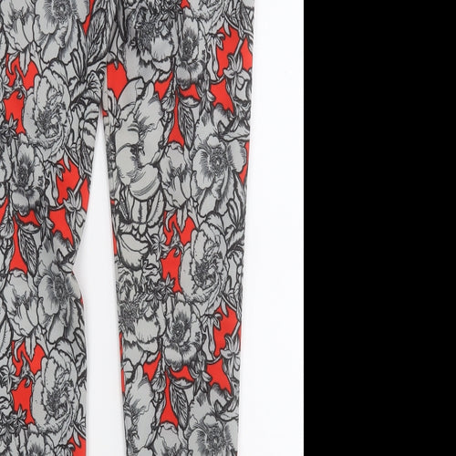 Atmosphere Womens Multicoloured Floral Polyester Jogger Leggings Size 10 L27 in