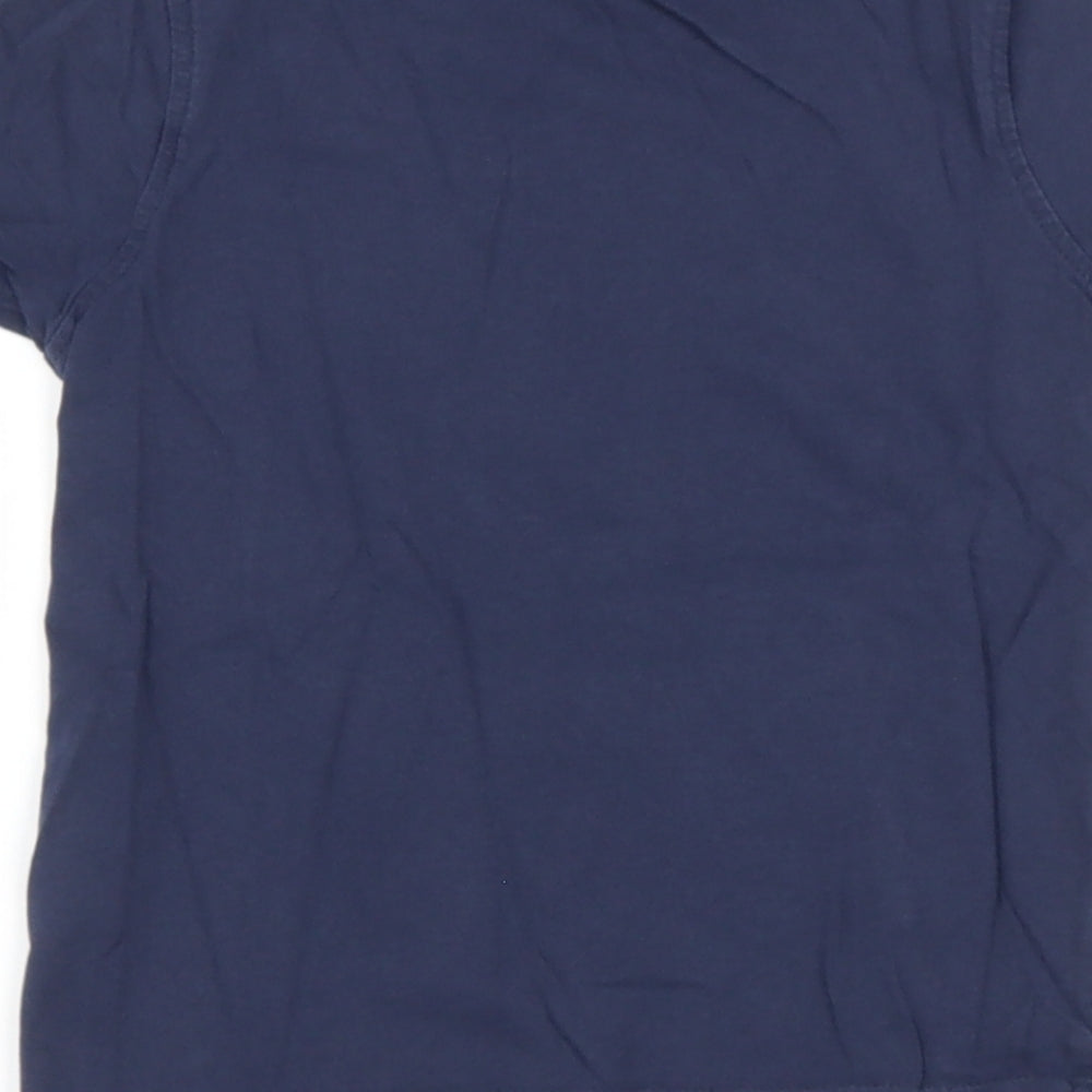 George Boys Blue  Cotton Basic T-Shirt Size 3-4 Years Round Neck  - Superhero
