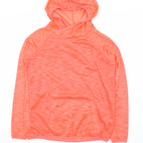 Dunnes Stores Boys Orange  Polyester Pullover Hoodie Size S