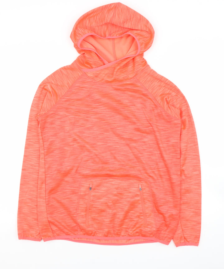 Dunnes Stores Boys Orange  Polyester Pullover Hoodie Size S