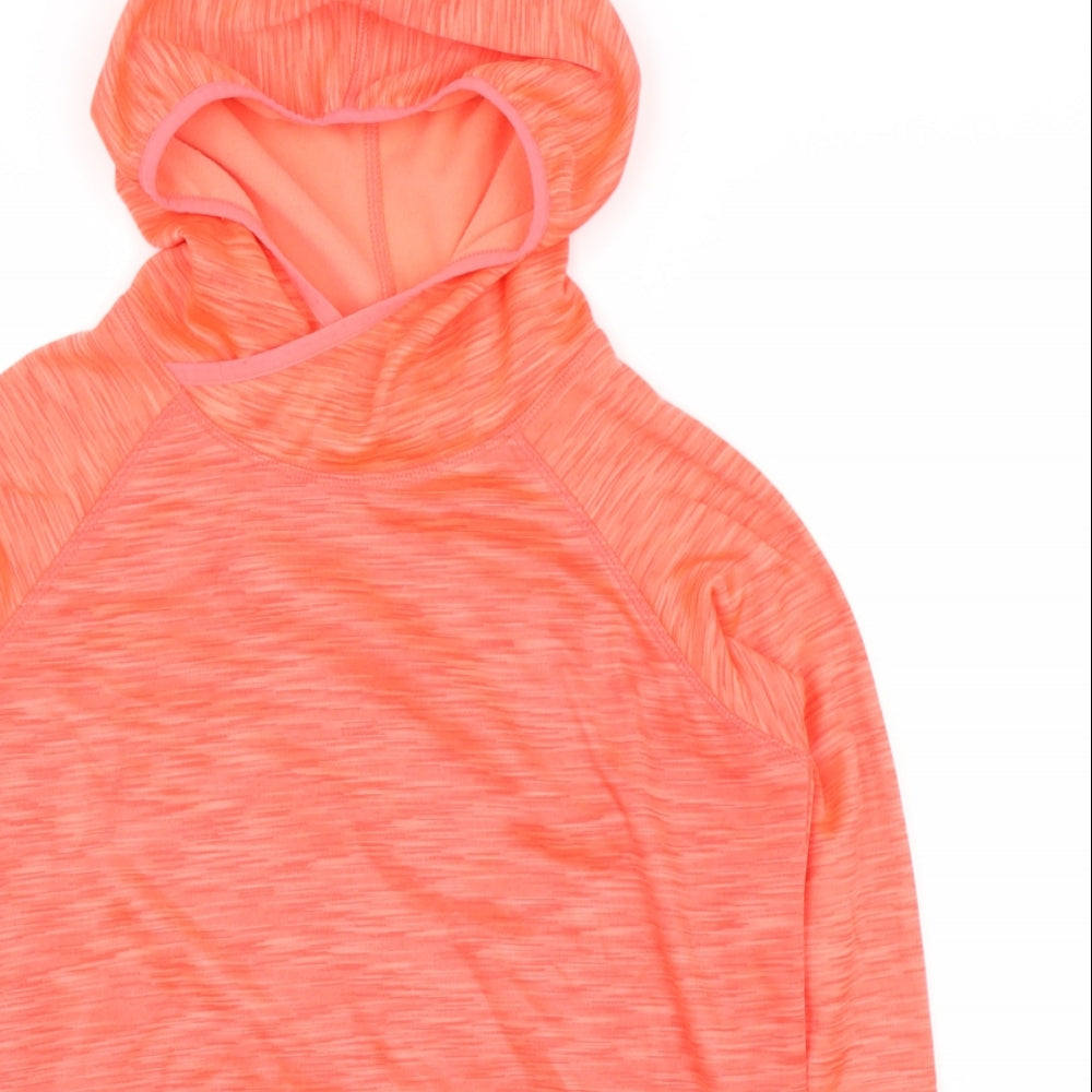 Dunnes Stores Boys Orange  Polyester Pullover Hoodie Size S