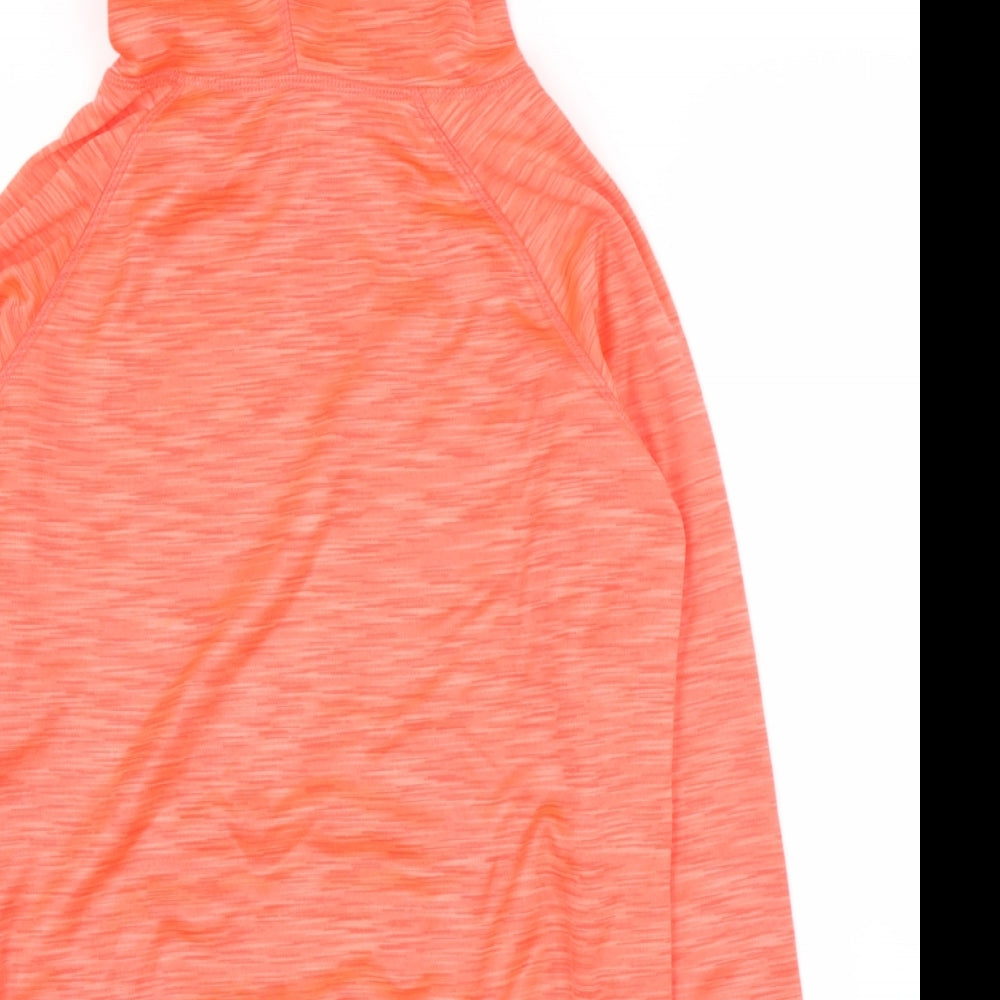 Dunnes Stores Boys Orange  Polyester Pullover Hoodie Size S