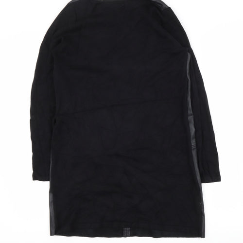Zara Knit Womens Black  Polyester Shift  Size S  Round Neck