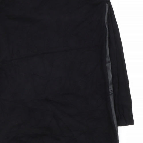 Zara Knit Womens Black  Polyester Shift  Size S  Round Neck