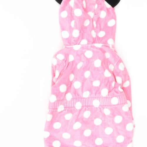 Disney  Pink Spotted Cotton Robe Gown Size 3-6 Months   - Mini