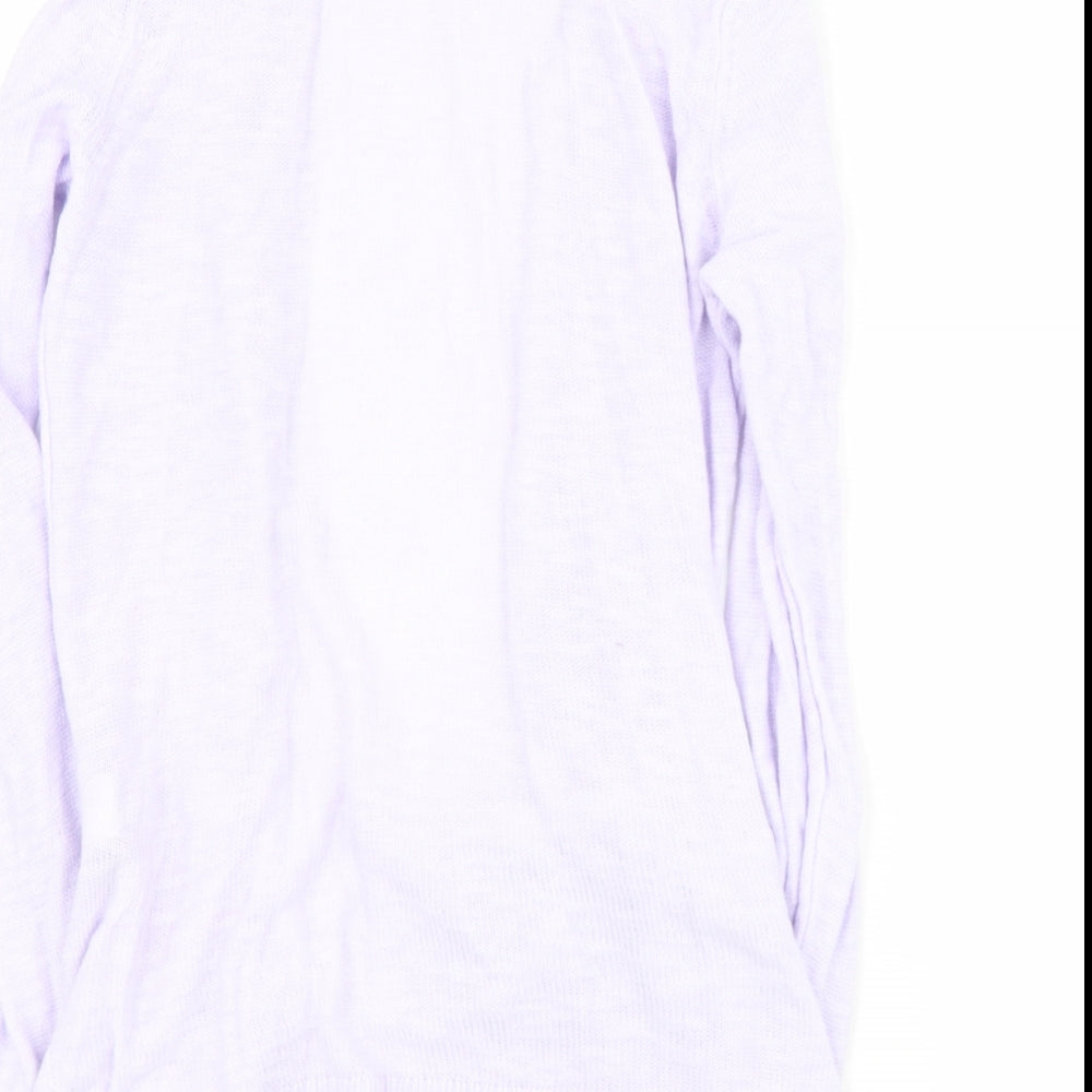 Gap Womens Pink V-Neck  Cotton Cardigan Jumper Size S