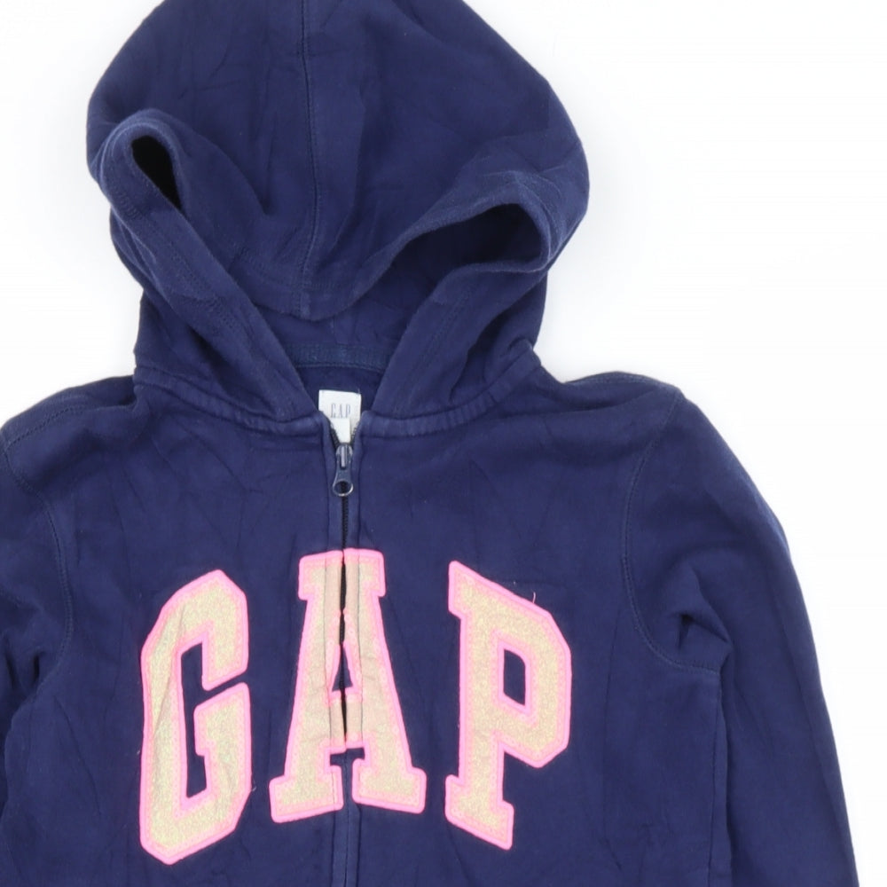 Gap Girls Black  Cotton Pullover Sweatshirt Size 12 Years   - Gap