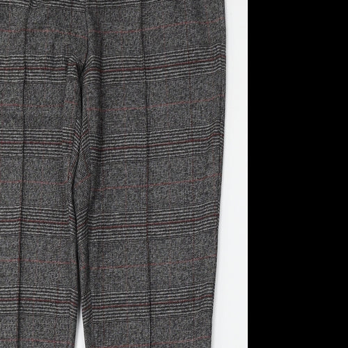 Gerry Weber Womens Multicoloured Plaid Polyester Trousers  Size 16 L28 in Regular Button