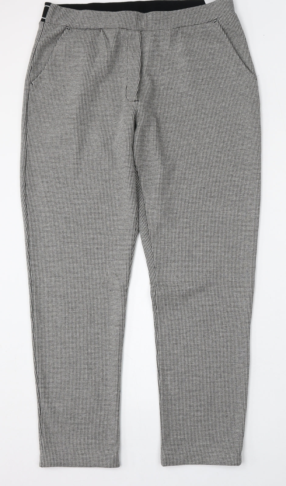 Betty Barclay Womens Multicoloured Houndstooth Cotton Trousers  Size 16 L31 in Regular