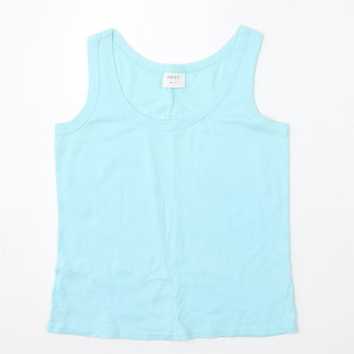NEXT Womens Blue  Cotton Basic Tank Size 12 Round Neck