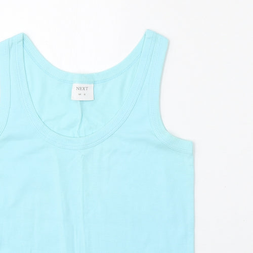 NEXT Womens Blue  Cotton Basic Tank Size 12 Round Neck