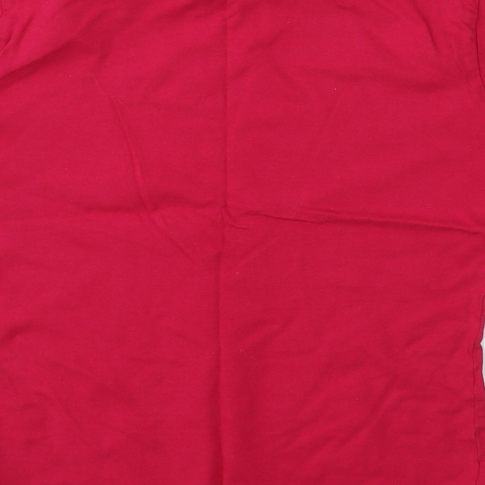 Principles Womens Pink  Cotton Basic T-Shirt Size 10 Round Neck