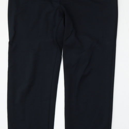 Marks and Spencer Womens Blue  Viscose Trousers  Size 12 L27 in Regular